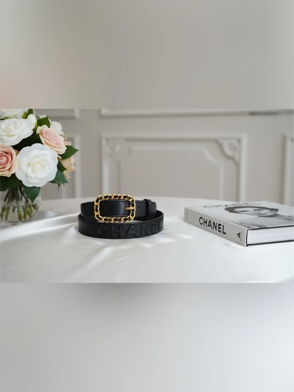 🖤Vintage Authentic Chanel Leather Belt- Stamped 1995 Autumn/Fall Collection 🖤🖤